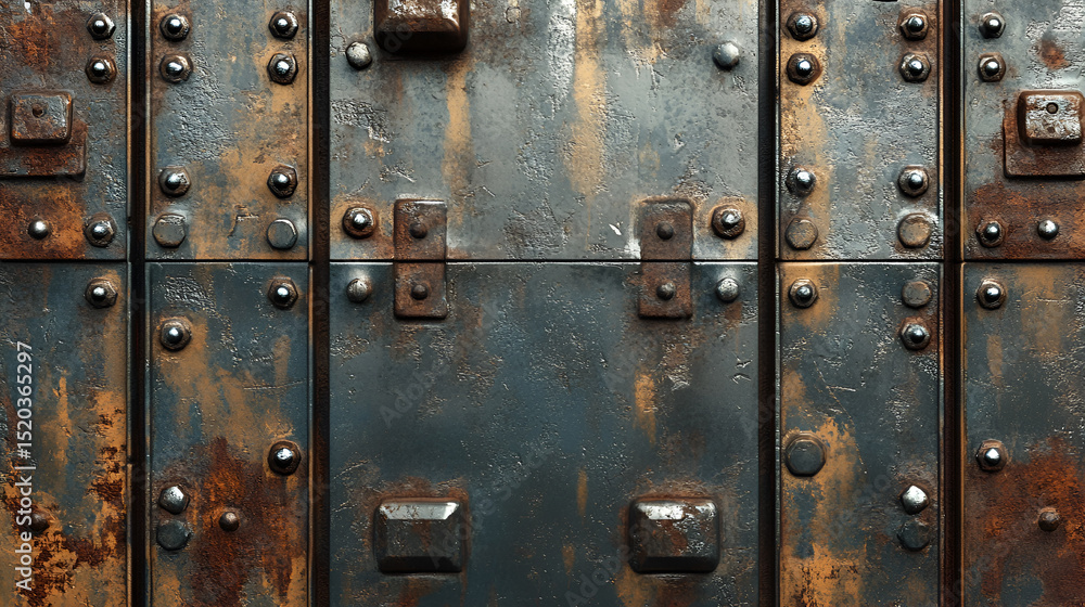 Fototapeta premium Rusty Metal Texture Industrial Background Design