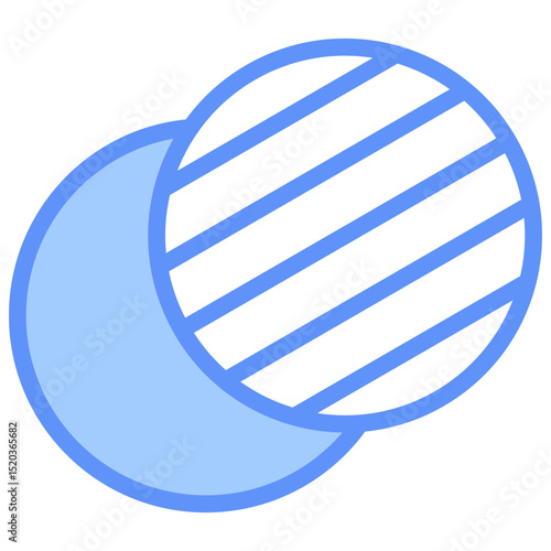 Opacity Icon Outline Blue