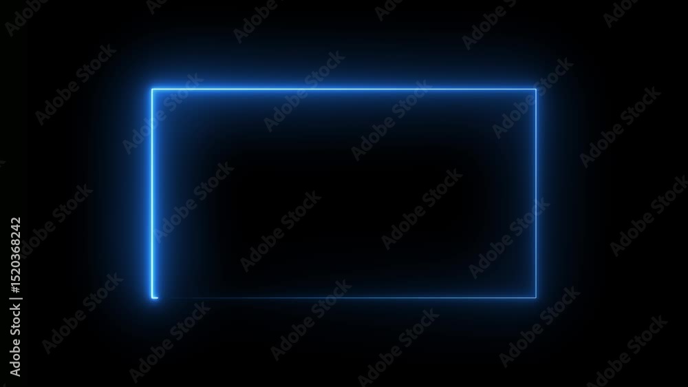 Glowing Neon light frame rectangle loading icon background in 4k video. abstract Glowing Neon light frame rectangle Glowing Neon light frame rectangle loading icon background in 4k video. abstract Glowing Neon light frame rectangle