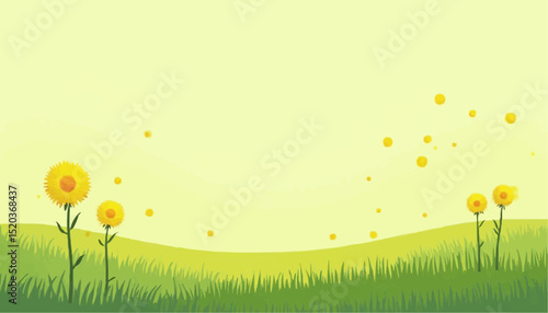 Flower meadow background
