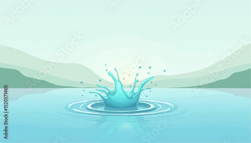 Water Splash Landscape