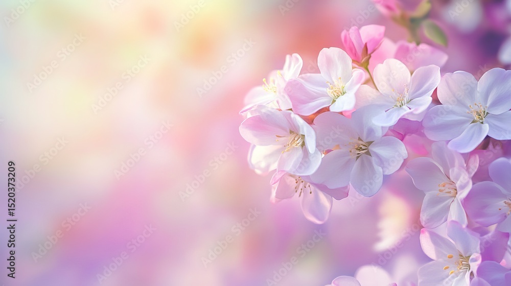 A spring background with flowers and bright colors A spring background with flowers and bright colors