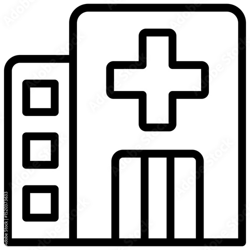 Hospital Icon Outline