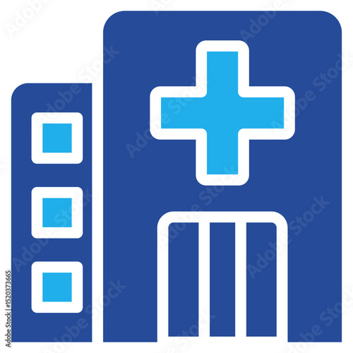 Hospital Icon Dual Tone Color
