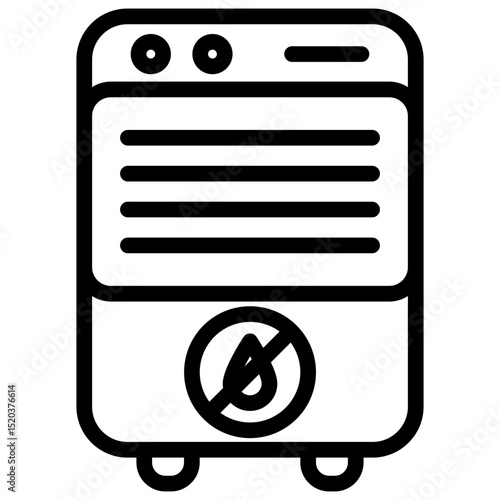 Dehumidifier Icon Outline