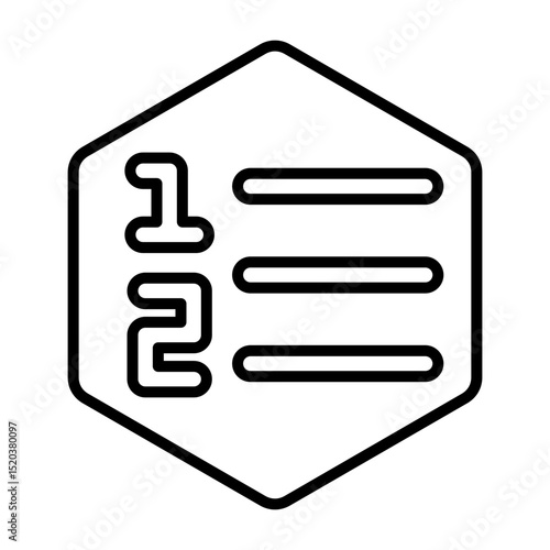 List Ordered Icon
