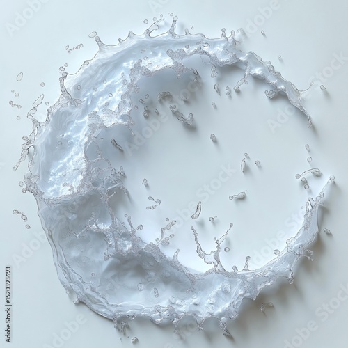 High-Speed Water Splash. Abstract Liquid Movement Design and Fluid Texture Background