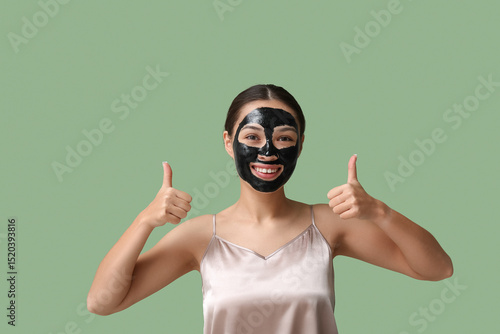 Young woman with activated ...