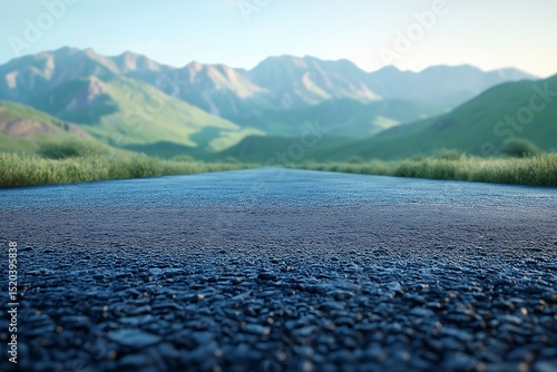 Scenic Road with Mountain Views and Greenery Experience Outdoor Travel Adventure in a Beautiful Countryside Landscape