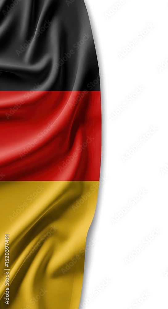 Naklejka premium Germany Flag National Symbol of Germany with Black Red and Gold Colors