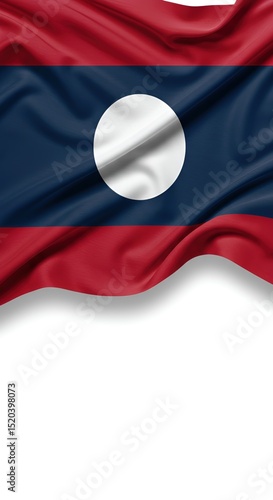 Laos Flag Symbol of National Pride and Heritage