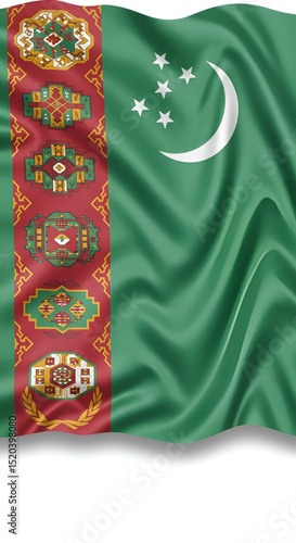 Turkmenistan Flag Symbol of Independence and National Identity