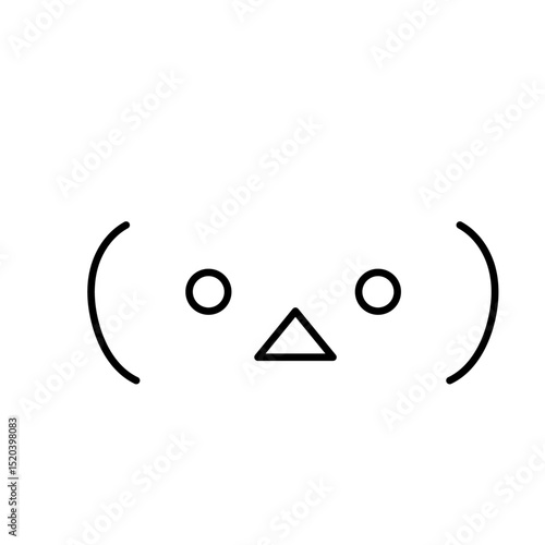 記号で作ったショックの表情アイコン