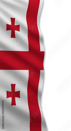 Georgia Flag Symbol of History  Culture  and National Pride