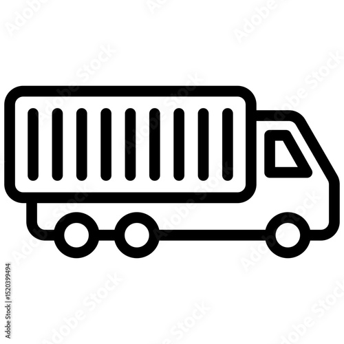 Freight Truck Icon Outline
