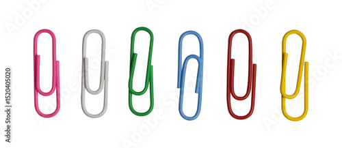 colorful paper clips
