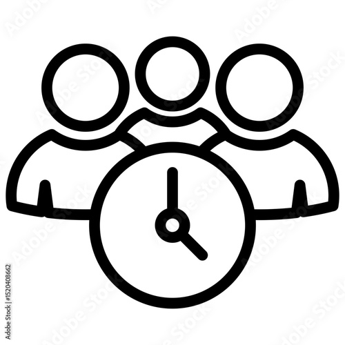 Temporary Team Icon Outline