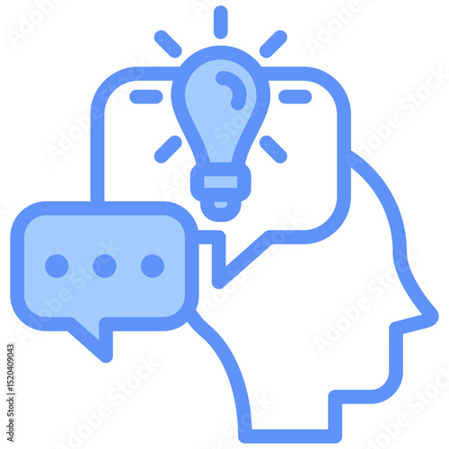 Topic Icon Outline Blue
