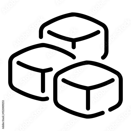 tofu line icon