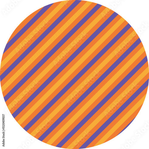 Halloween stripe pattern-1- orange, purple, yellow