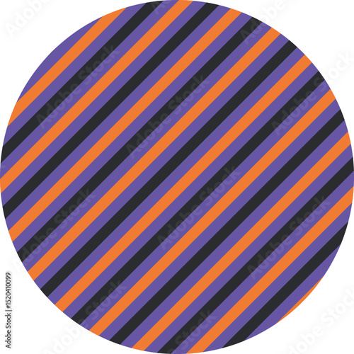 Halloween stripe pattern-1- purple, orange, black
