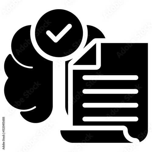 Knowledge Icon Black Solid