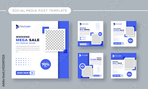Editable Flash Sale Big Deal Social Media Post Template – Vector Design for Dynamic Promotional Banners, Discounts, and Retail Marketing Campaigns