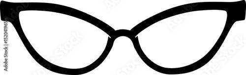 Slim Oval Glasses Frame With Metal Bridge Detail