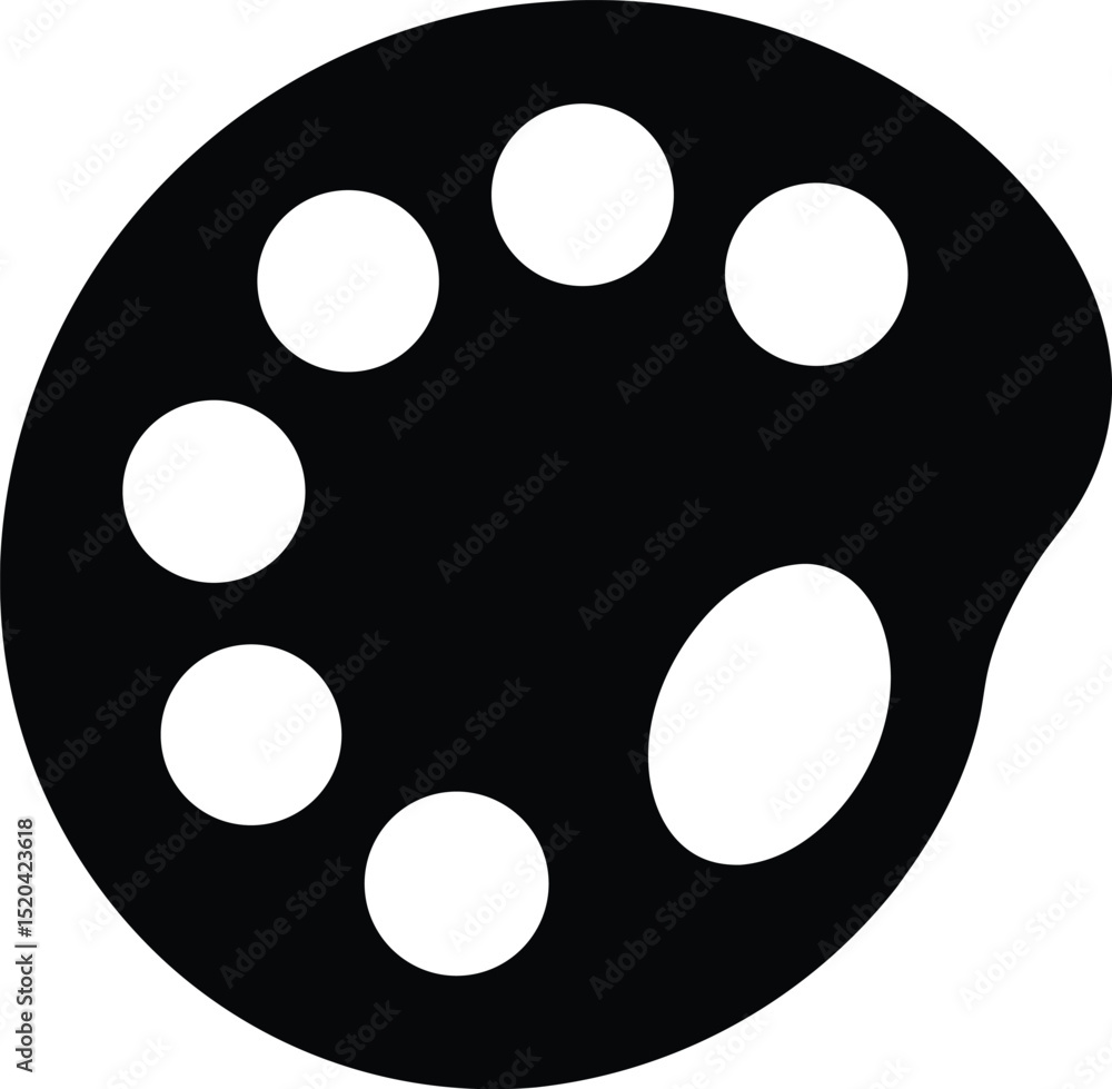 Fototapeta premium black and white button