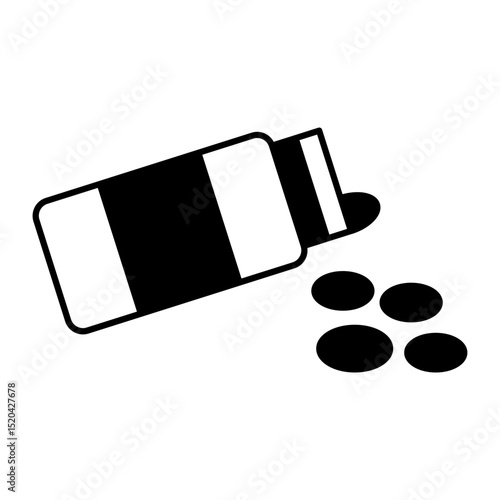 antidepressant black icon