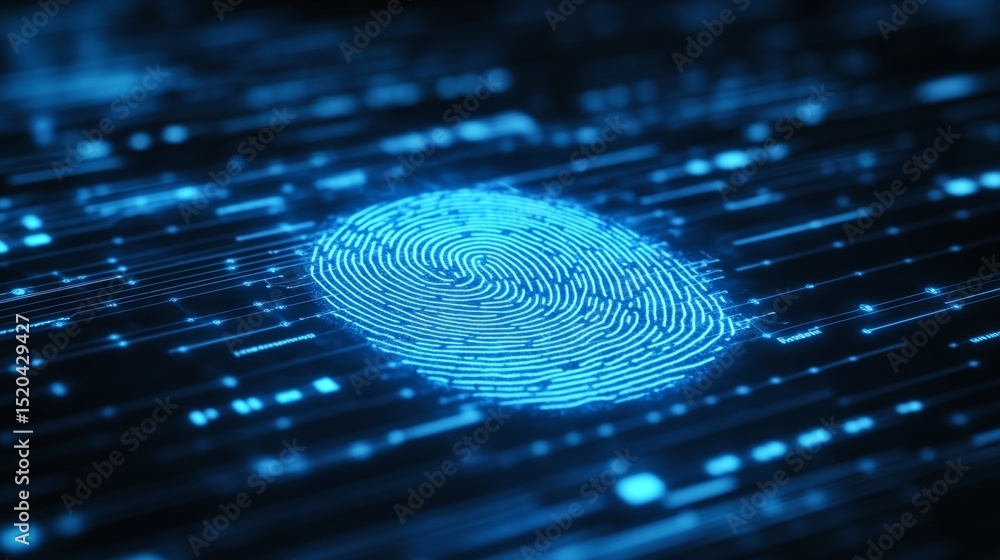 Secure Fingerprint Authentication in Digital Security Concept Secure Fingerprint Authentication in Digital Security Concept
