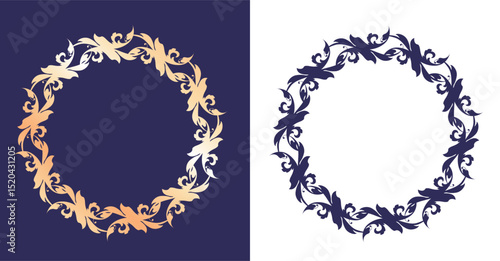 Antique Frame Design Collection: Vintage Decorative Frame Set