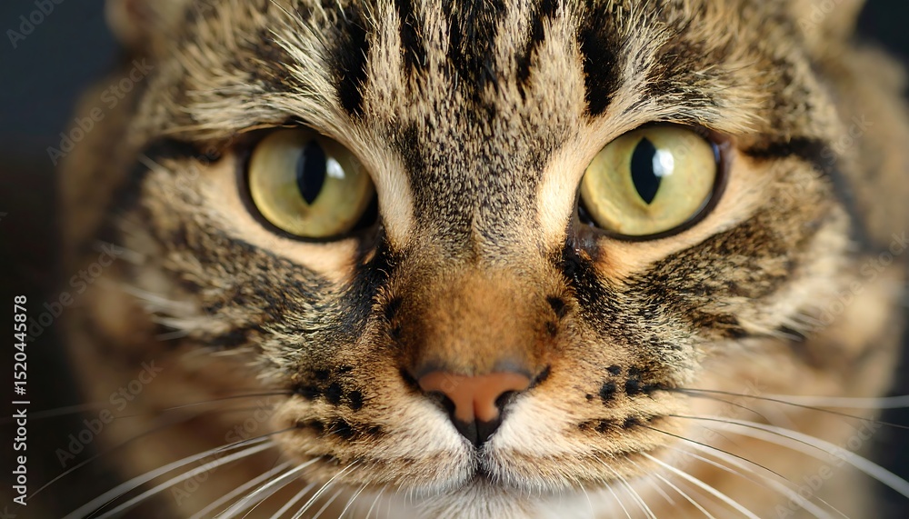 Close-up tabby cat face Close-up tabby cat face