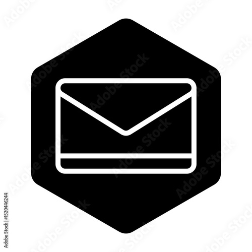 Email Message Icon for Communication and Contact Apps