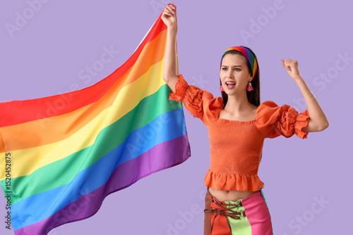 Beautiful young woman with ...
