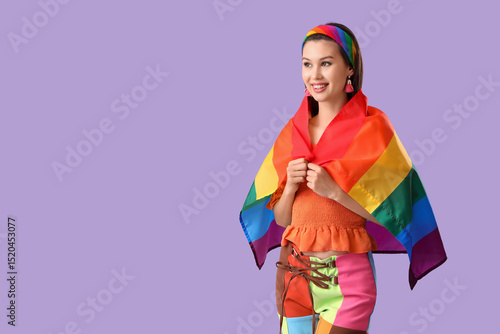 Beautiful young woman with ...
