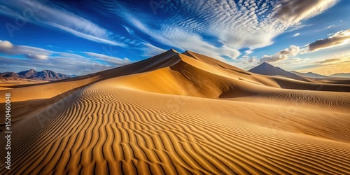 Fototapeta Naklejka Na Ścianę i Meble -  Massive sand dune wave in the desert