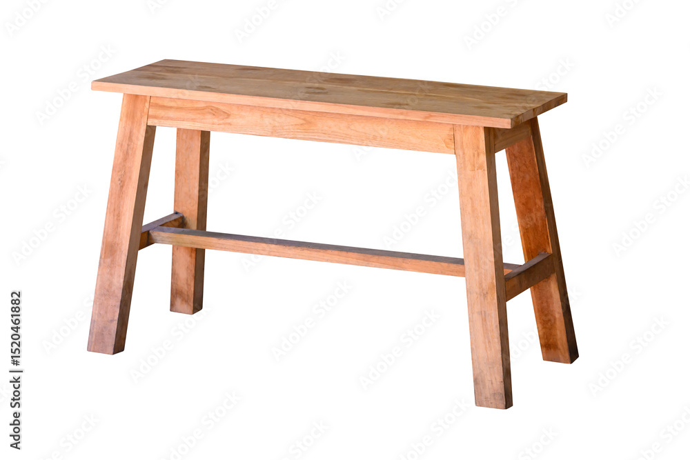 Light brown wooden bench Light brown wooden bench