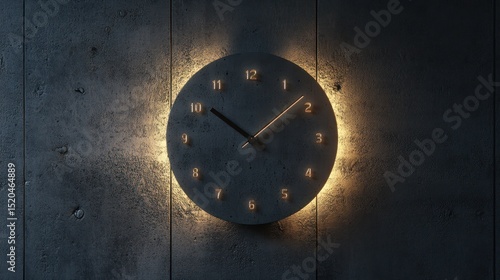 Wallpaper Mural Glowing dark clock face Torontodigital.ca