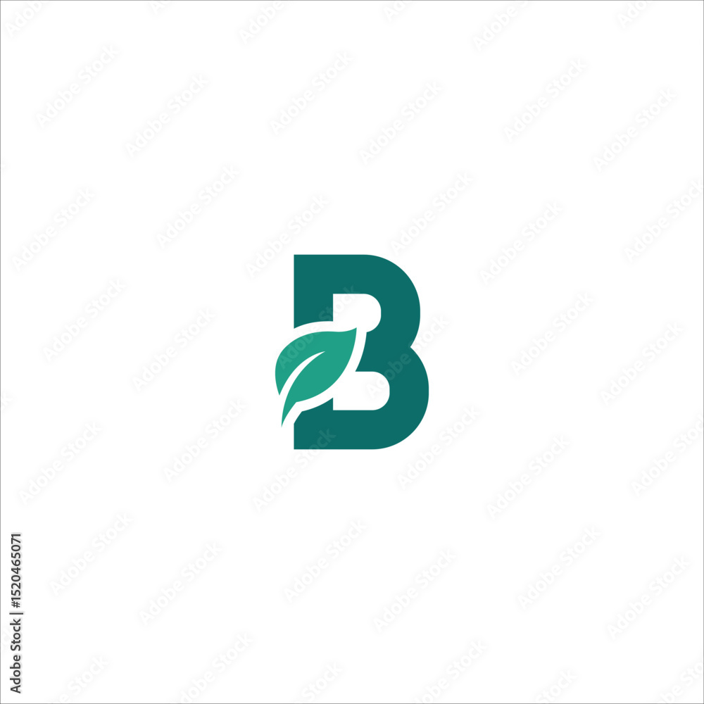 Logo Simple Initial Letter B Vector on White Background Logo Simple Initial Letter B Vector on White Background