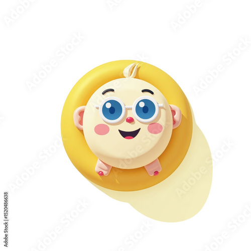 Cute floatie at the beach