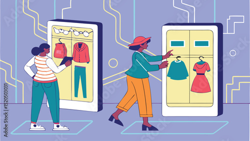 Virtual wardrobe fashion app online clothing shopping digital dressing room ai stylist technology trends