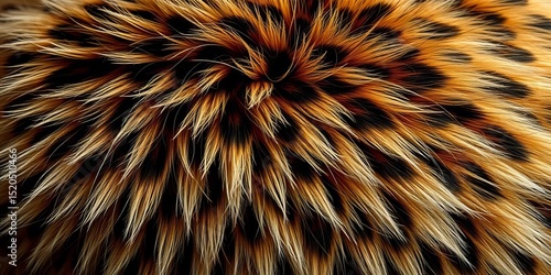 Luxurious, shaggy leopard print cat fur texture,  safari,  animal