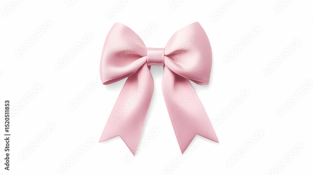 Soft pink bow icon, centered, minimal aesthetic, white background Soft pink bow icon, centered, minimal aesthetic, white background