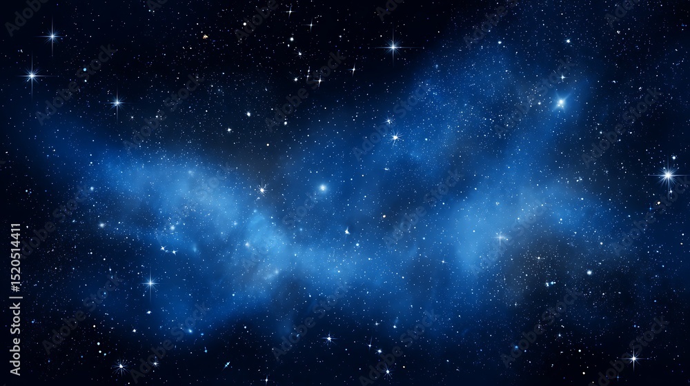 Obraz premium Serene expanse of ethereal cosmic beauty