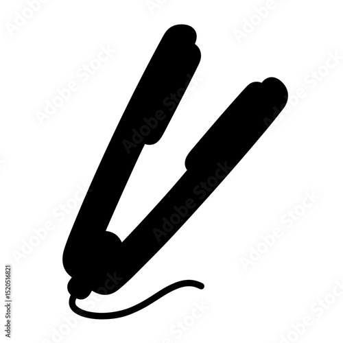 Hair straightener icon