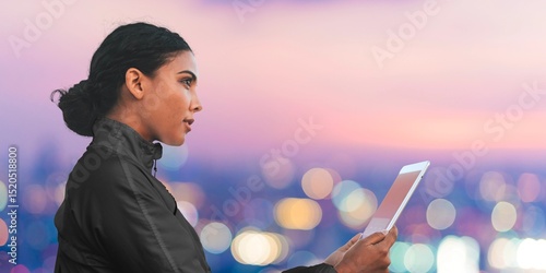 Photos Woman looking at her phone