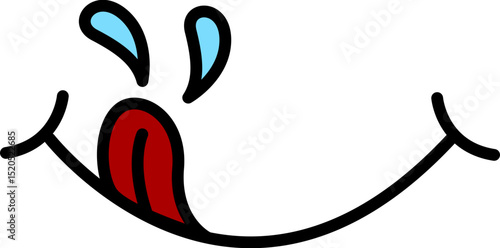 Mouth expression yummy