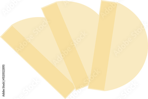 Tofu Cubes Cartoon Illustration