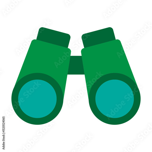 Binoculars Vector Flat Icon Design